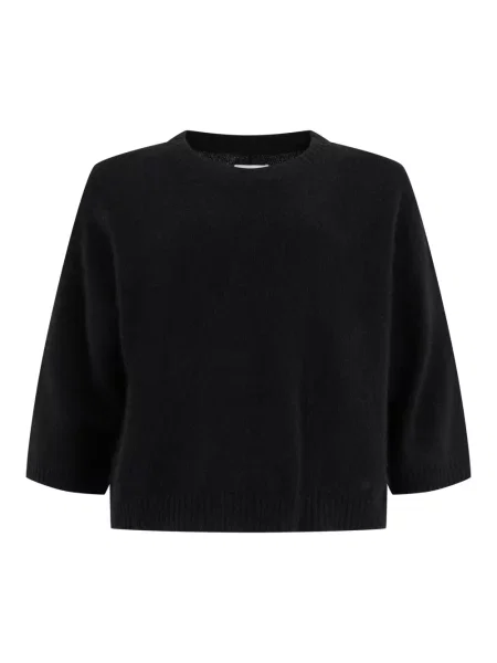 Sweter Loulou De Saison wełniany czarny