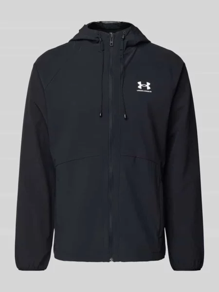 Kurtka treningowa Under Armour Vibe Woven black/white biała