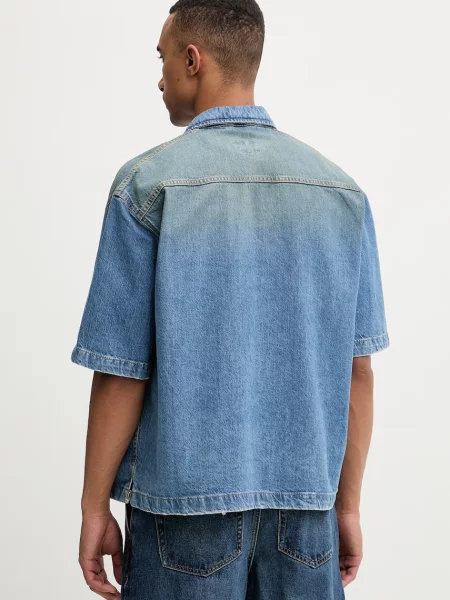 Guess Jeans koszula jeansowa niebieska