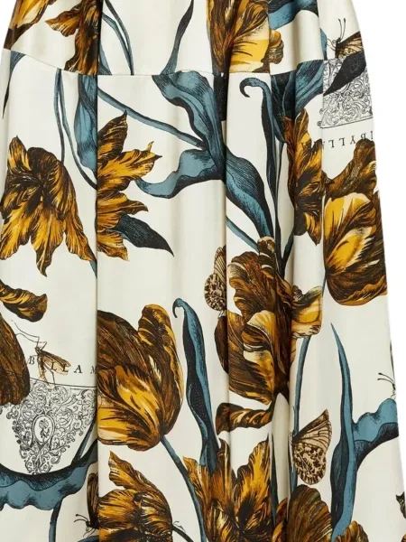 Fustă midi Erdem cu model floral cu imagine până la genunchi