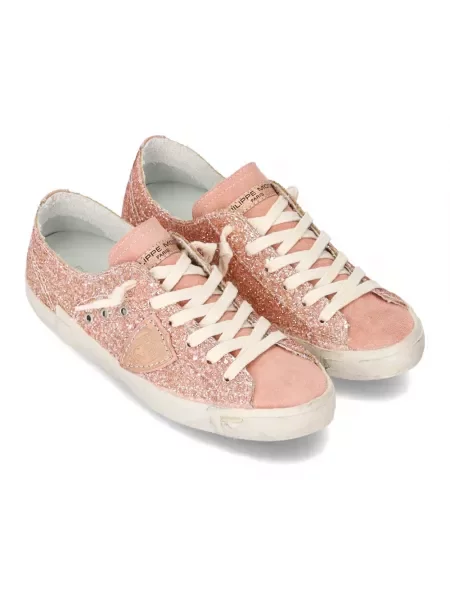 Sneakersy Philippe Model skórzane różowe