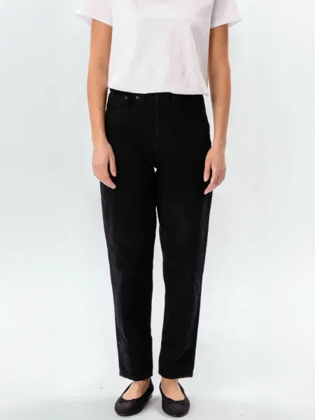 TEESHOPPEN Jeans Mom negru