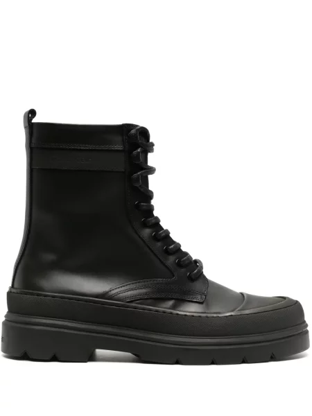 Cizme scurte Calvin Klein din piele negru
