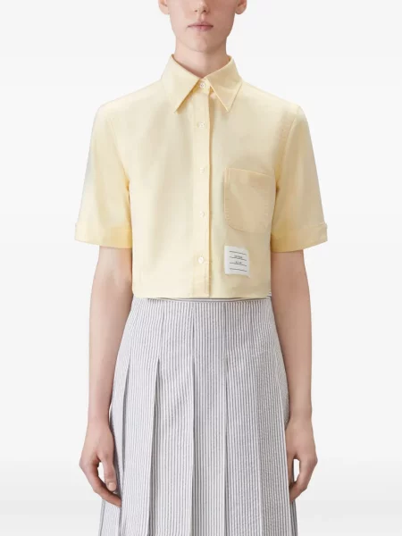 Cămașă Thom Browne scurtă galben