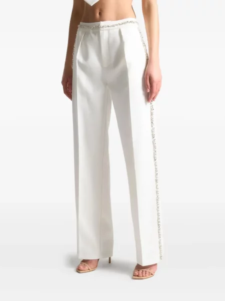 Pantaloni Manière De Voir plisate alb