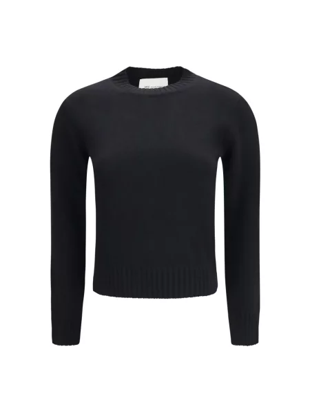 Sweter Ami Paris wełniany czarny