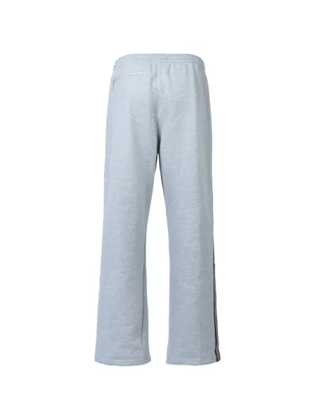 Pantaloni Breath cu dungi alergare cu autograf gri