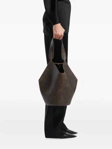 Geantă shopper Khaite maro