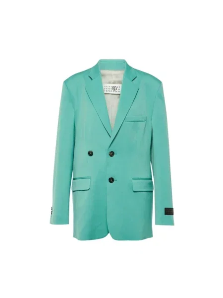 Marynarka Mm6 Maison Margiela wełniana zielona