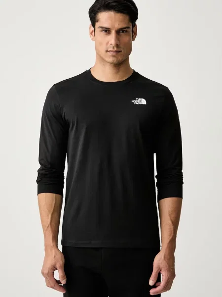 The North Face longsleeve z bawełną EVOLUTION czarna