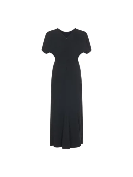 Sukienka midi Victoria Beckham czarna