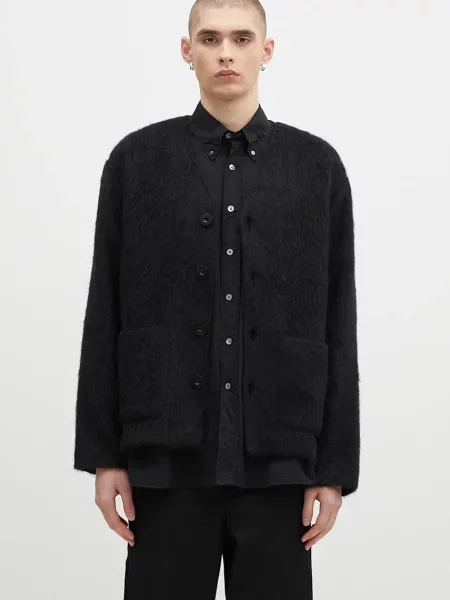 Our Legacy cardigan din amestec de lână Cardigan negru