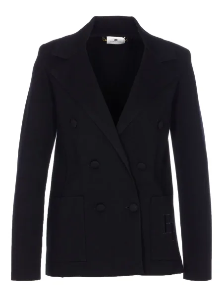 Cardigan Elisabetta Franchi cu broderie negru