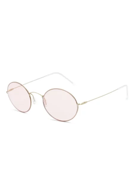 Saulės akiniai Giorgio Armani auksinė
