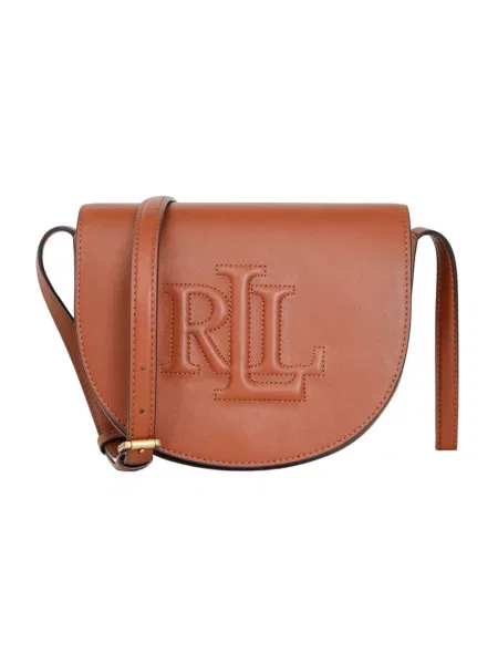 Listonoszka Ralph Lauren skórzana brązowa