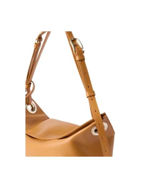 Torebka hobo Furla skórzana beżowa