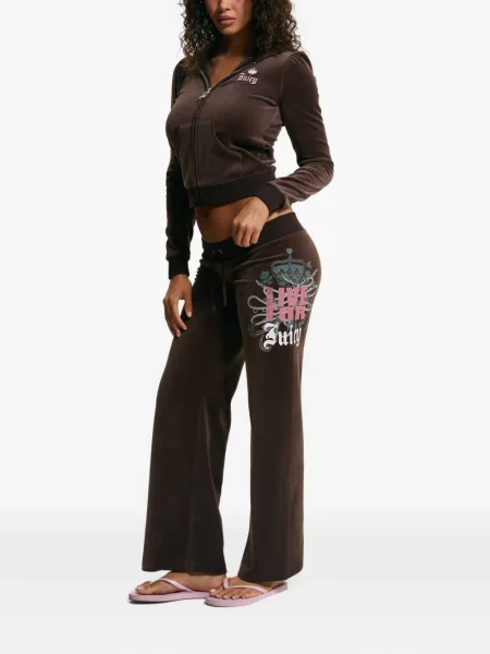Pantaloni Juicy Couture alergare maro