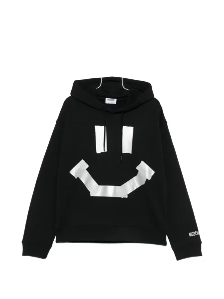 Hanorac cu glugă Moschino negru