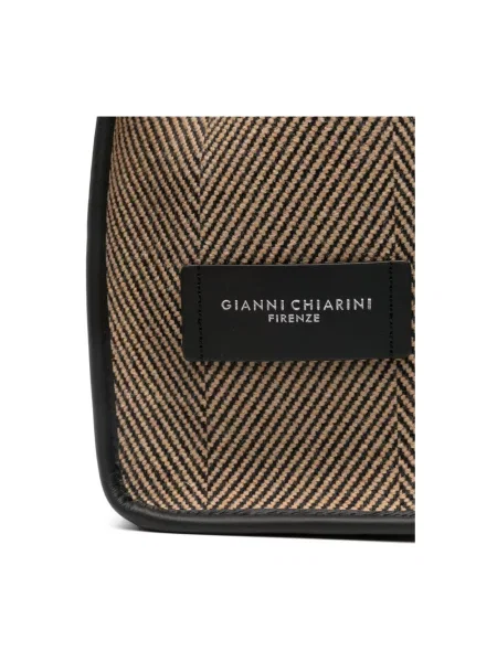 Shopperka Gianni Chiarini skórzana beżowa