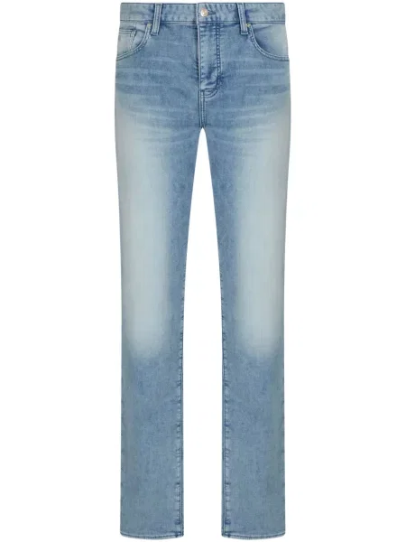 Blugi drepți Armani Exchange albastru