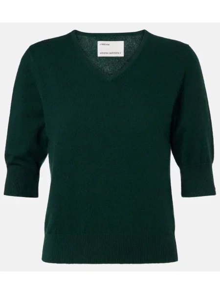 Pulover Extreme Cashmere din cașmir verde