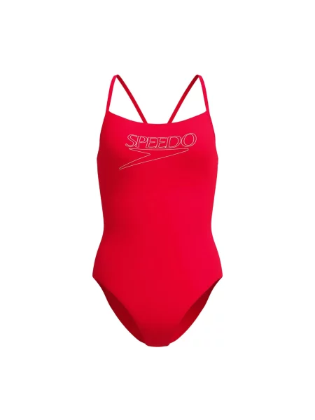 Strój kąpielowy jednoczęściowy Speedo Endurance+ Thinstrap czerwony