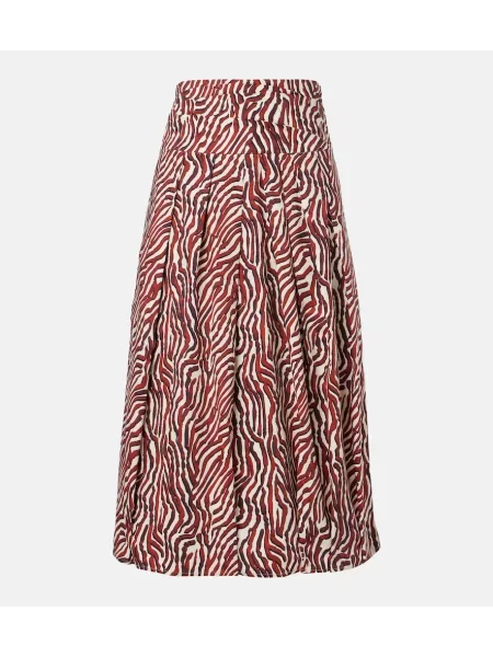 Fusta maxi Proenza Schouler cu imagine alb