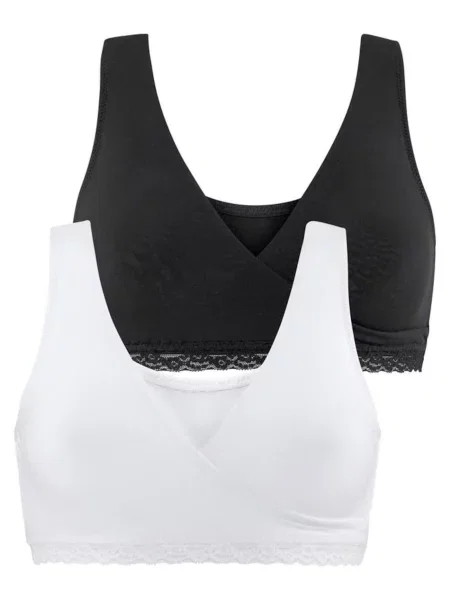 PETITE FLEUR Sutien / negru alb