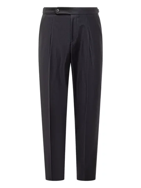 Pantaloni Boss plisate albastru