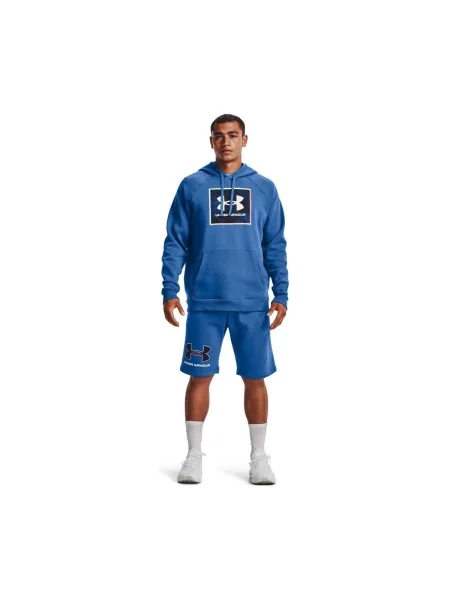 Fleecová mikina s kapucňou Under Armour modrá