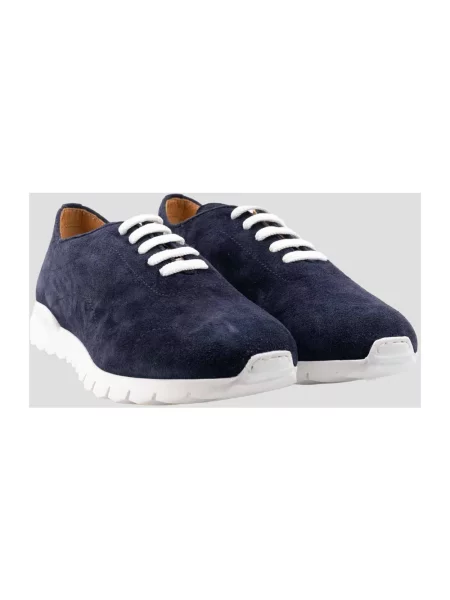 Sneakersy Kiton skórzane niebieskie