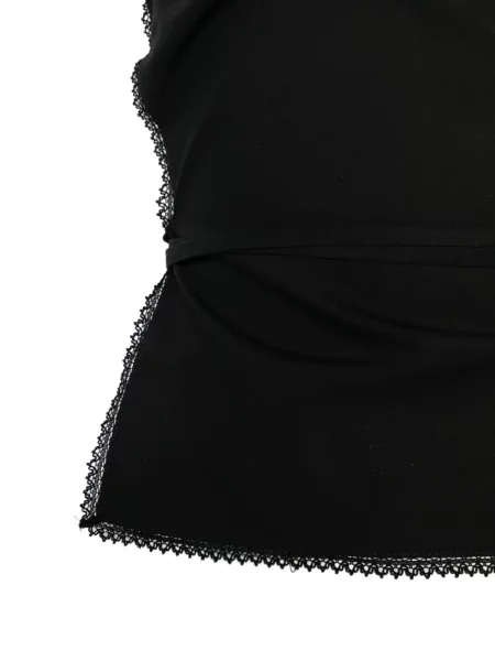 Bluzka Msgm koronkowa wiązana czarna