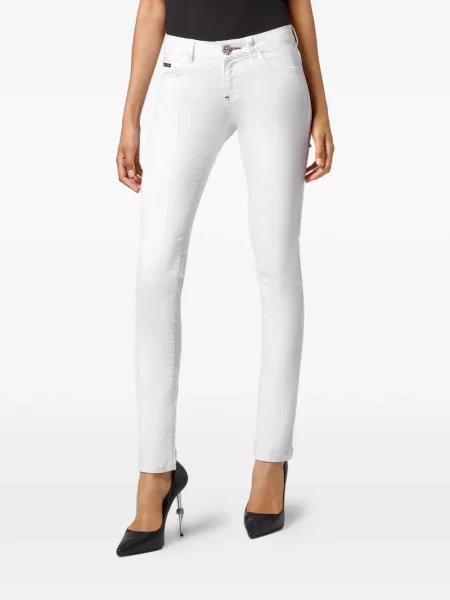 Blugi Philipp Plein cu autograf alb