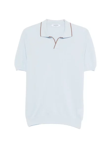 Gulerat tricou polo Gran Sasso albastru