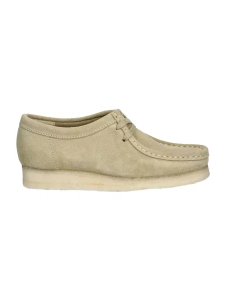 Mokasyny Clarks Originals na płaskim obcasie zielone