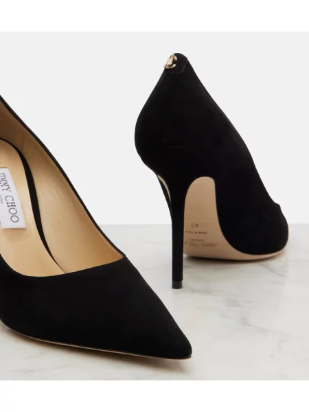Pantofi cu toc Jimmy Choo din piele de căprioară negru