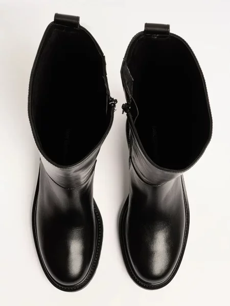 Кожаные сапоги Karl Lagerfeld черные