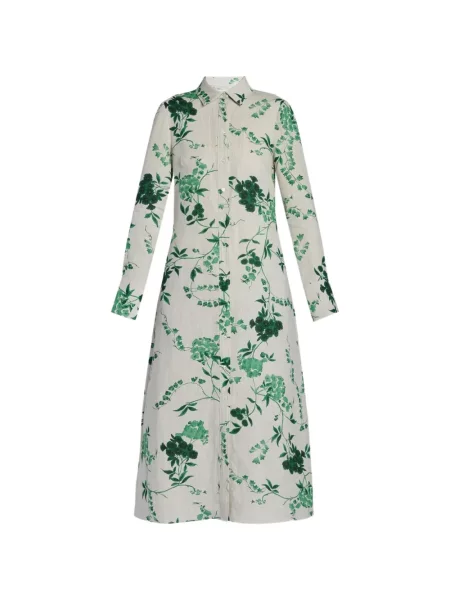 Sukienka koszulowa Erdem w kwiatki garniturowa