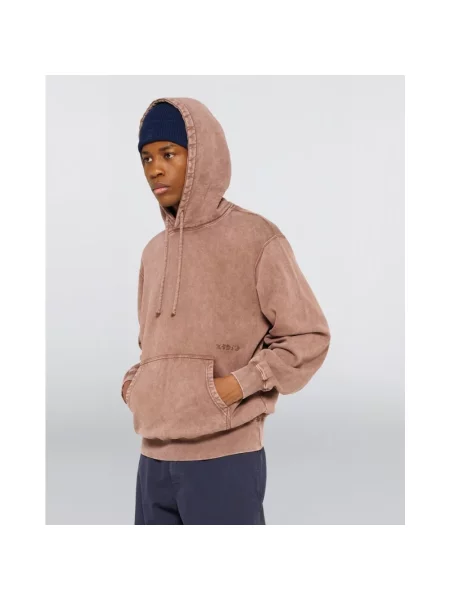 Bluza z kapturem Edwin z kapturem brązowa