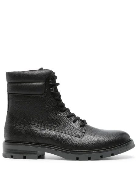 Cizme scurte Tommy Hilfiger din piele negru