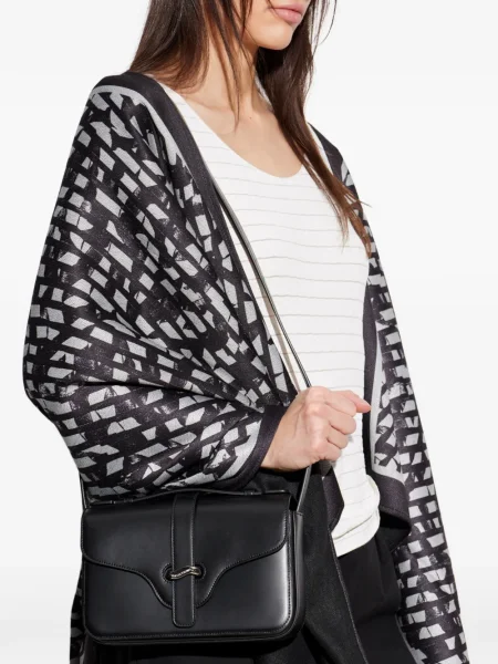 Geanta de piele Emporio Armani din piele negru