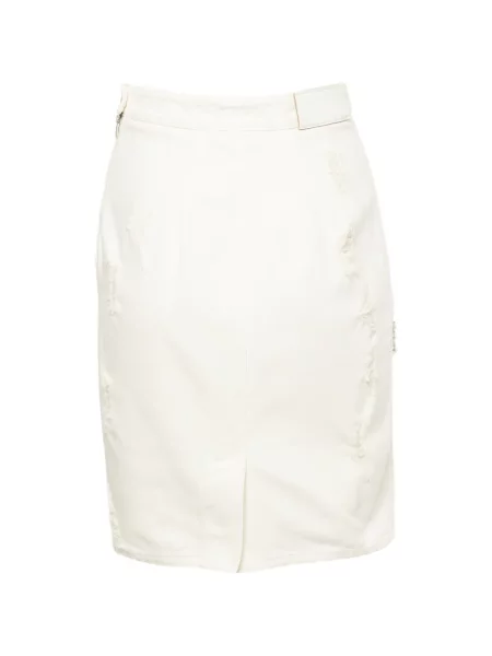 Fusta mini Ermanno Scervino cu perle alb