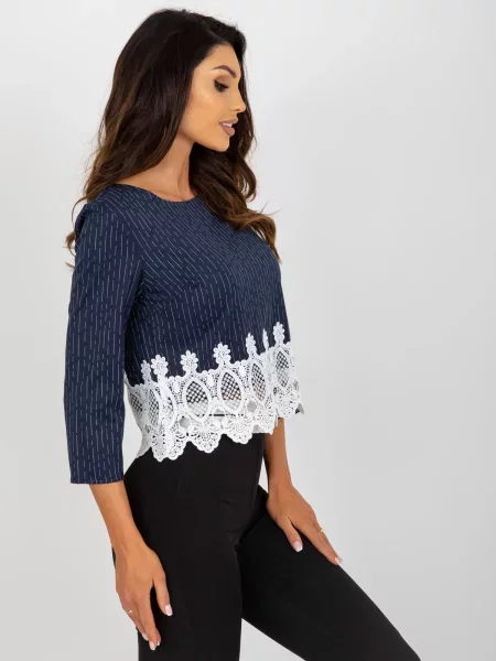 Bluză Fashionhunters albastru