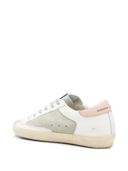 Szarvasbőr sneaker Golden Goose fehér