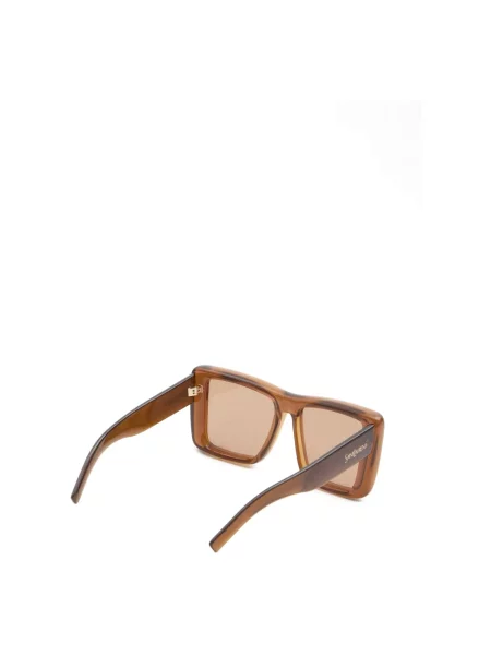 Okulary przeciwsłoneczne Saint Laurent brązowe