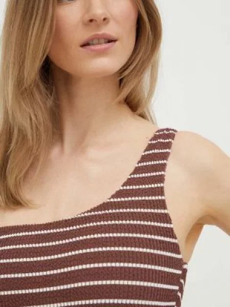 Plavky Abercrombie & Fitch měkký košík hnědá