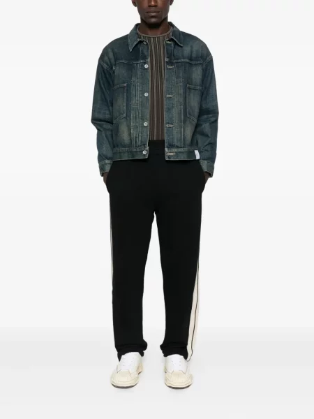 Pantaloni Palm Angels cu dungi negru
