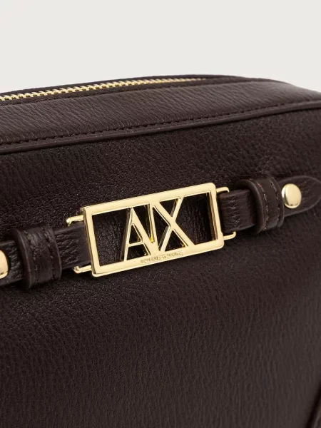 Кожаная сумка через плечо Armani Exchange