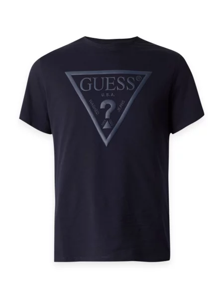 GUESS Tricou marin albastru
