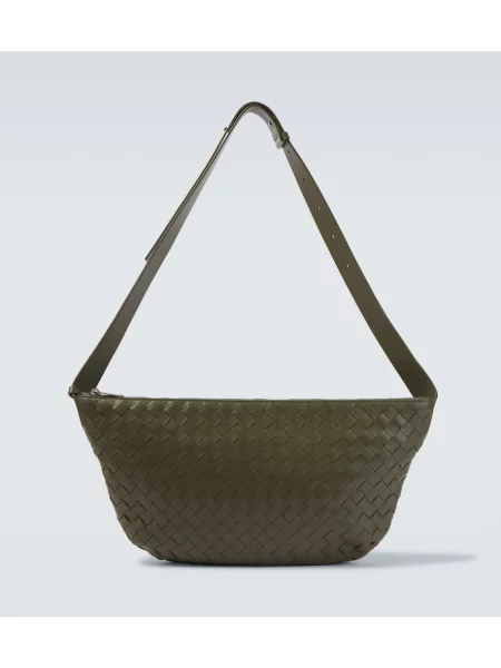 Geantă Bottega Veneta din piele verde